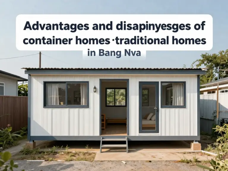 ข้อดีข้อเสียของบ้านคอนเทนเนอร์เมื่อเทียบกับบ้านทั่วไปในบางนา