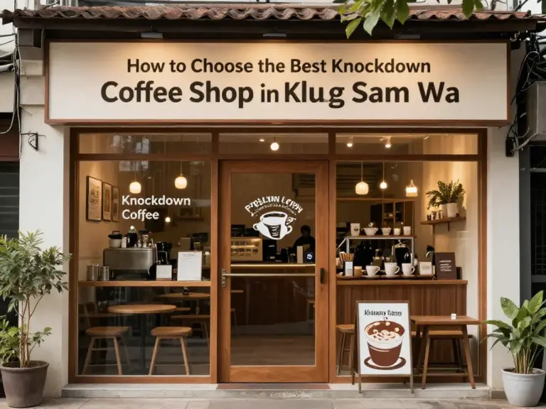 ควรเลือกซื้อหรือไปนั่งร้านกาแฟน็อคดาวน์ในคลองสามวา จากปัจจัยอะไรบ้าง