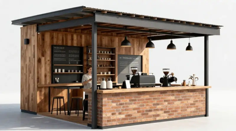 จุดเด่นของร้านกาแฟน็อคดาวน์เมื่อเทียบกับร้านก่ออิฐแบบดั้งเดิม