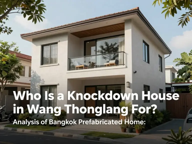 บ้านน็อคดาวน์เขตวังทองหลางเหมาะกับใคร? วิเคราะห์ความต้องการของคนหาบ้านสำเร็จรูปในกรุงเทพฯ