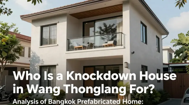 บ้านน็อคดาวน์เขตวังทองหลางเหมาะกับใคร? วิเคราะห์ความต้องการของคนหาบ้านสำเร็จรูปในกรุงเทพฯ
