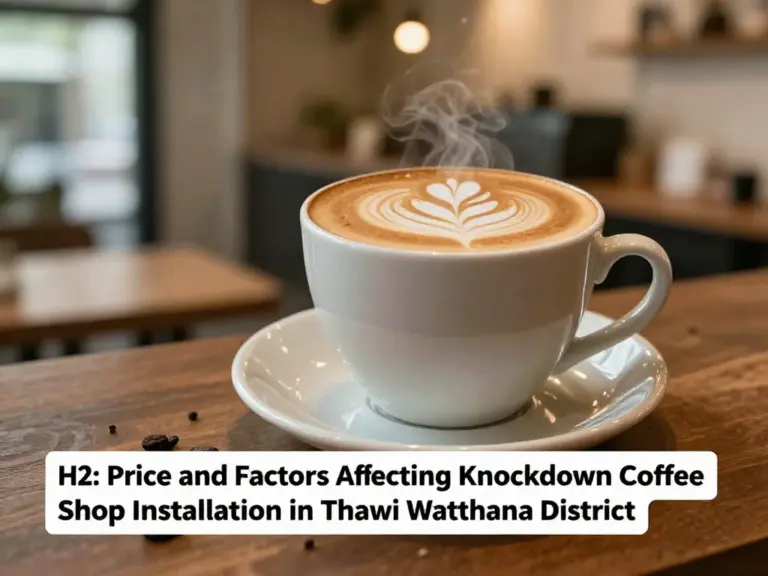 ราคาและปัจจัยที่มีผลต่อการติดตั้งร้านกาแฟน็อคดาวน์ในเขตทวีวัฒนา