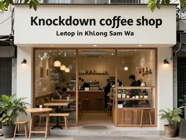 ร้านกาแฟน็อคดาวน์ เขตคลองสามวา เหมาะกับใคร ทั้งเจ้าของธุรกิจและคนหาคาเฟ่บรรยากาศดี