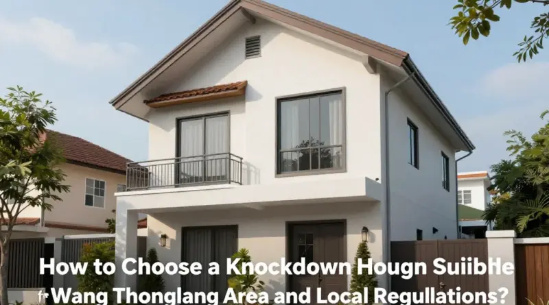 เลือกแบบบ้านน็อคดาวน์อย่างไรให้เหมาะกับพื้นที่เขตวังทองหลางและกฎหมายท้องถิ่น