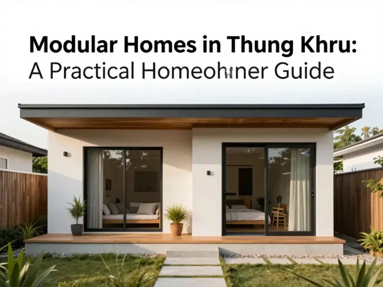 Modular Homes in Thung Khru: A Practical Guide for Homeowners
