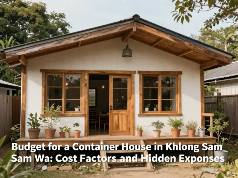 งบประมาณสร้างบ้านคอนเทนเนอร์ในคลองสามวา: ปัจจัยที่มีผลต่อราคาและค่าใช้จ่ายแฝง