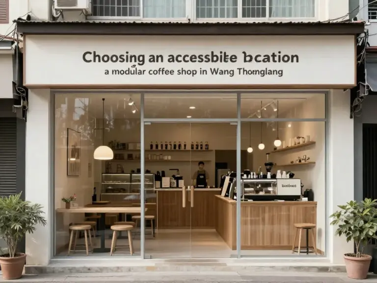 วิธีเลือกทำเลร้านกาแฟน็อคดาวน์ในเขตวังทองหลางให้ลูกค้าเข้าถึงง่าย