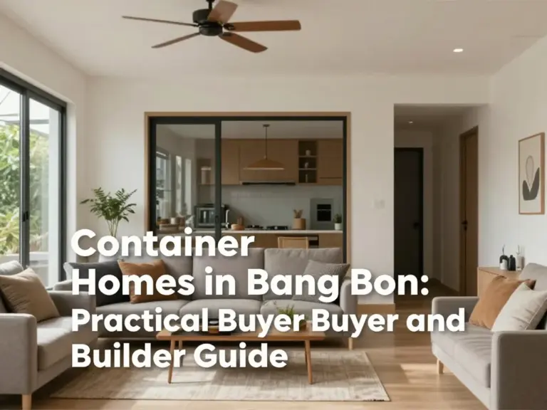 Container Homes in Bang Bon: A Practical Guide for Buyers and Builders