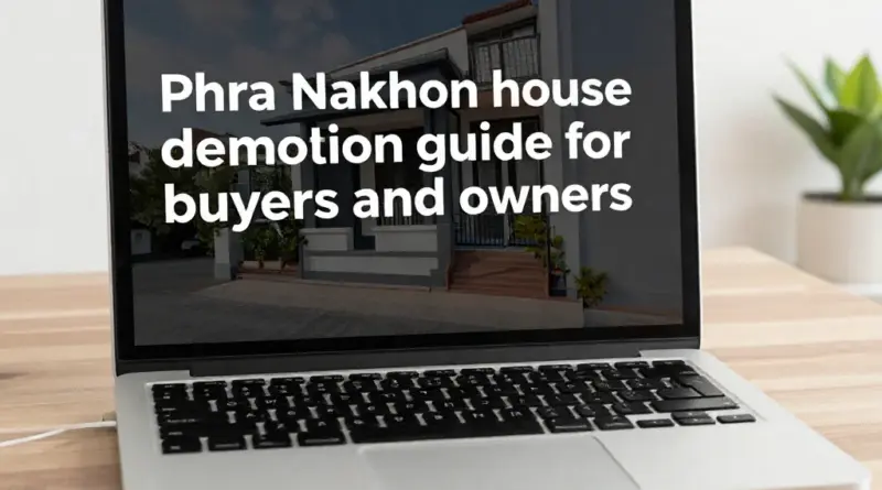 Knock Down Houses in Phra Nakhon: A Complete Guide for Buyers and Owners